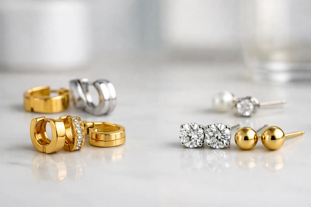 Huggie Earrings Versus Stud Earrings Compared