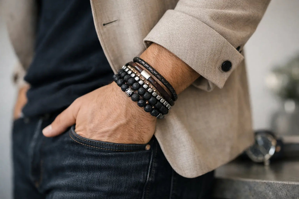Men's Bracelet Stacking Guide for Easy Style