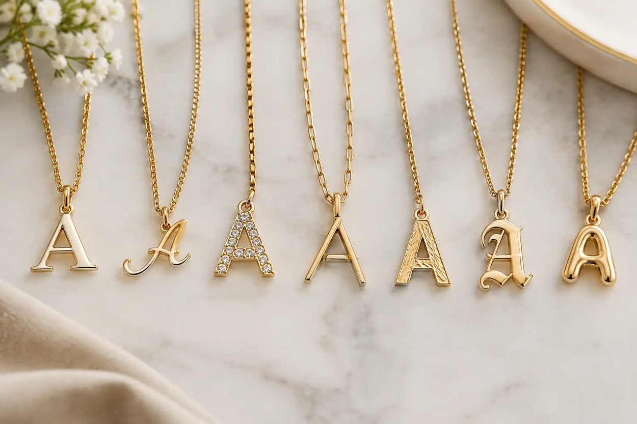 10 Best Initial Necklace Fonts for Every Style