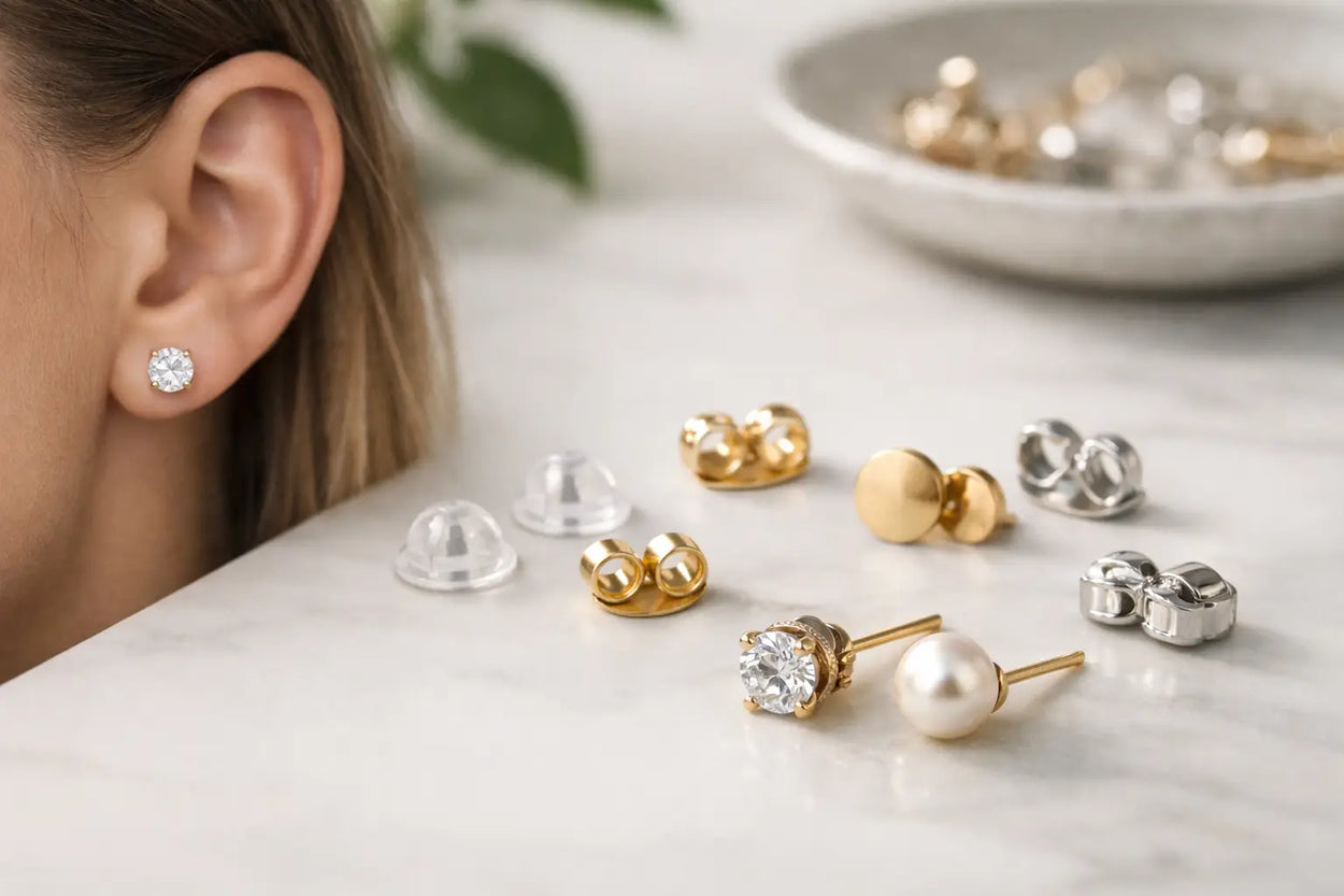 A Guide to Earring Backings That Stay Put