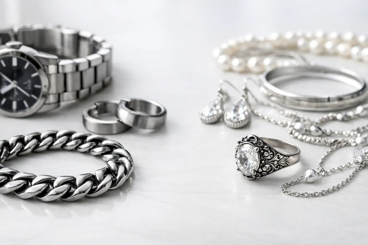 Stainless Steel Versus Silver Jewelry: Which Fits?