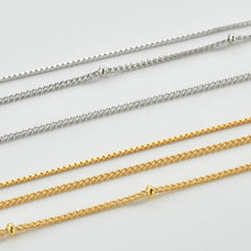 925 Sterling Silver Three Layer Necklace (color options)