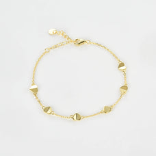 925 Sterling Silver Heart Bracelet or Necklace (color option)