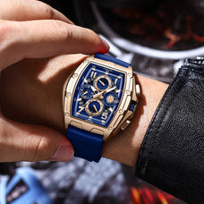 Men's Luxury Style Tonneau Quartz Watch (color options)