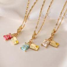 Have A Nice Trip Suitcase Pendant Necklace (color options)