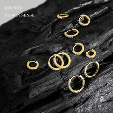 925 Sterling Silver Zircon 5mm to 13mm Huggie Hoop earrings (more options)
