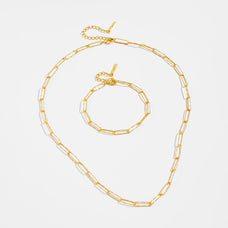 925 Sterling Silver Paperclip Chain Bracelet or Necklace (pick option)