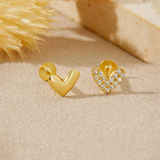 925 Sterling Silver Zircon Heart Shaped Necklace or earrings (more options)