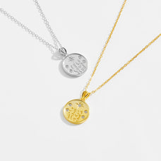 925 Sterling Silver Zircon Self Love Pendant Necklace (color options)