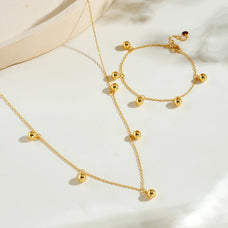 925 Sterling Silver Bead Charm Bracelet or Necklace (color options)