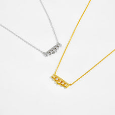 Luxury Style 925 Sterling Silver Zircon Pendant Necklace (color options)