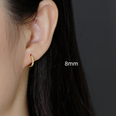 925 Sterling Silver Circle Hoop Earrings (more options)