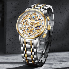 Quartz Men's Luxury Style Skeleton Watch (style options)