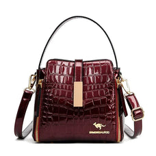 Luxury Style Patent Leather Shoulder Handbag (color options)