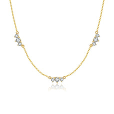 925 Sterling Silver Zircon Necklace (color options)