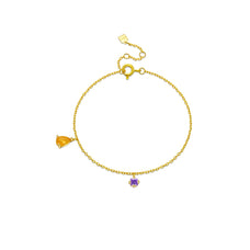 925 Sterling Silver Zircon Pear Pendant Necklace or Bracelet (style options)