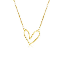 925 Sterling Silver Heart Love Pendant Necklace (color options)