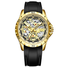 Quartz Luxury Style Skeleton Watch for Men (color options)