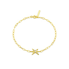 925 Sterling Silver Zircon Sparkle Star Charm Bracelet (color option)