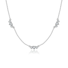 925 Sterling Silver Zircon Necklace (color options)